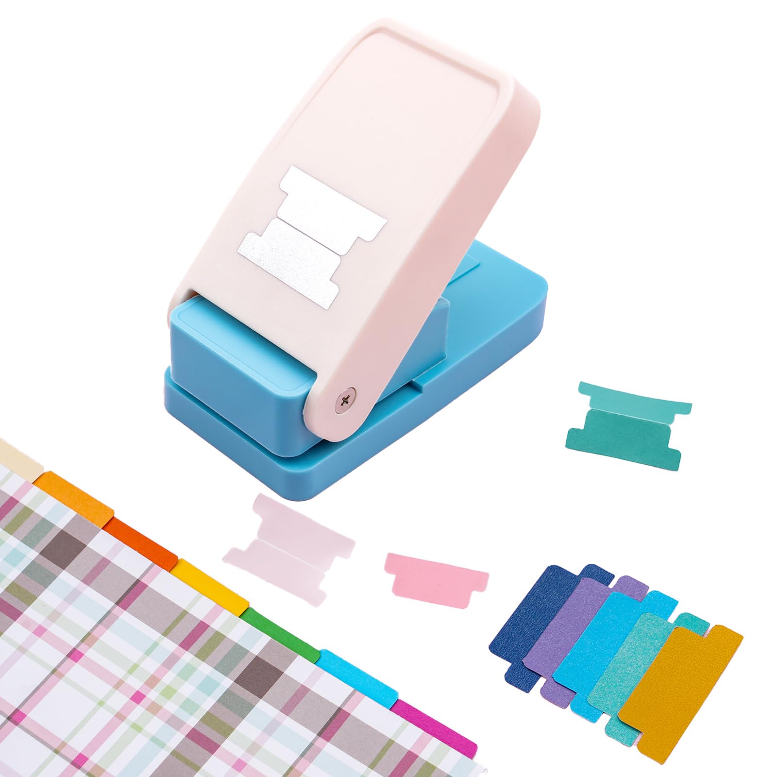 Tab Paper Punch - File DIY Tab Maker Puncher for Notebooks Calendars, Planners, or Albums for Scrapbook Tabs, Junk Journals, Bible Tabs, December Daily, Planner Inserts, and More Projects ā image 1