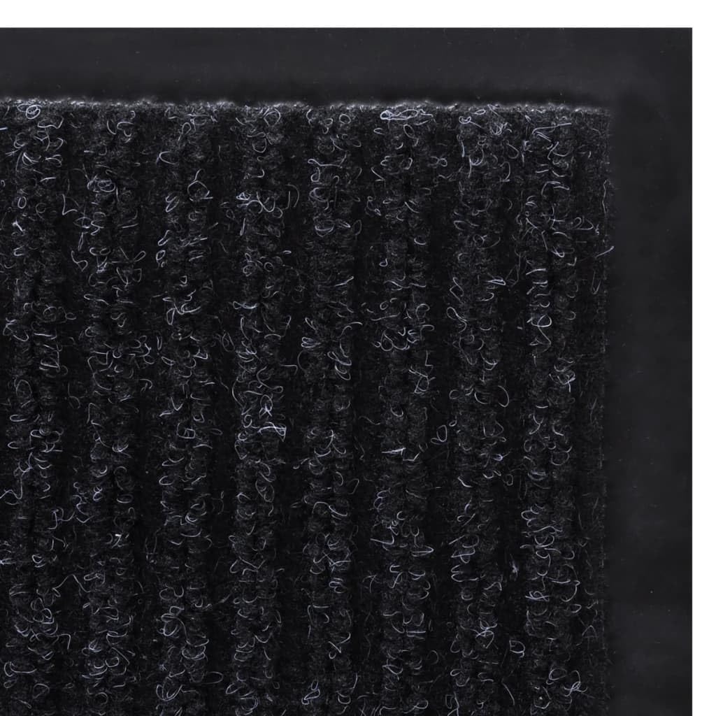 vidaXL Tapis d'entrée Noir 120 x 180 cm PVC