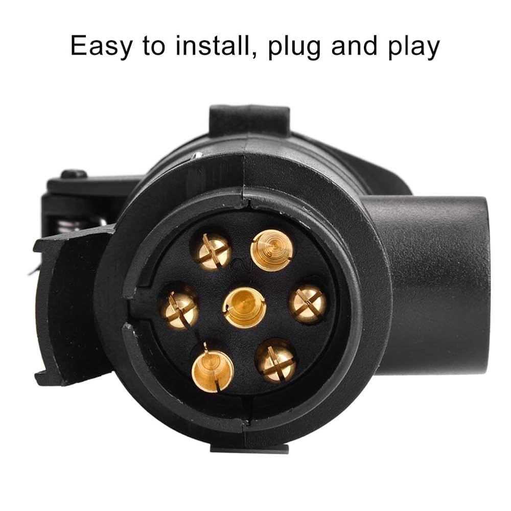13 Pin To 7 Pin Adaptor  Socket Towing Electric Towbar Trailer Caravan Motorhome 600x600