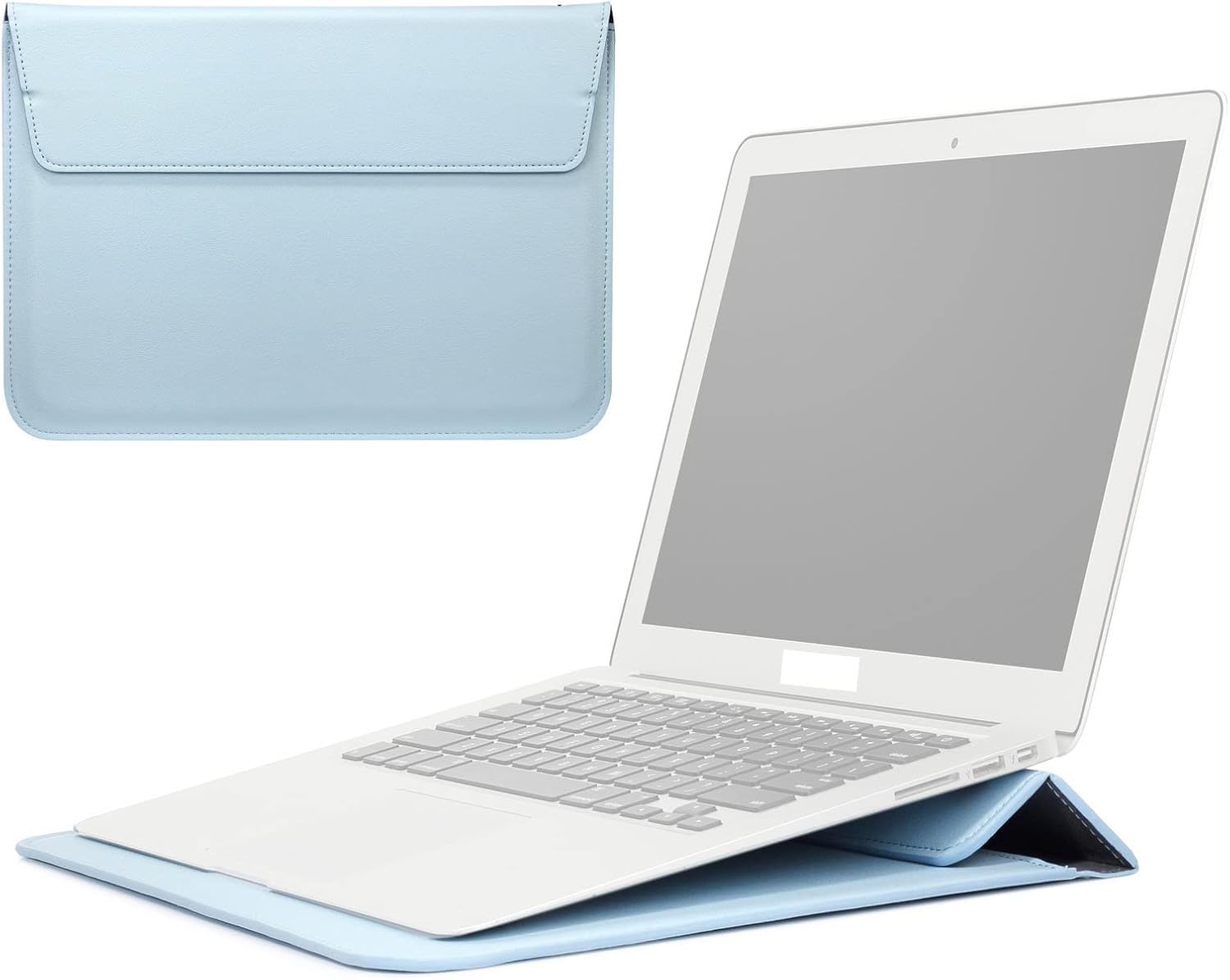 Laptop Sleeve Case with Stand for MacBook Air 13 inch M2 A2681 M1 A2337 A2179 A1932/Pro 13 M2 M1 A2338 A2251 A2289 A2159 A1989 A1706 A1708, Ultra-Slim Laptop Bag Sleeve for MacBook Computer