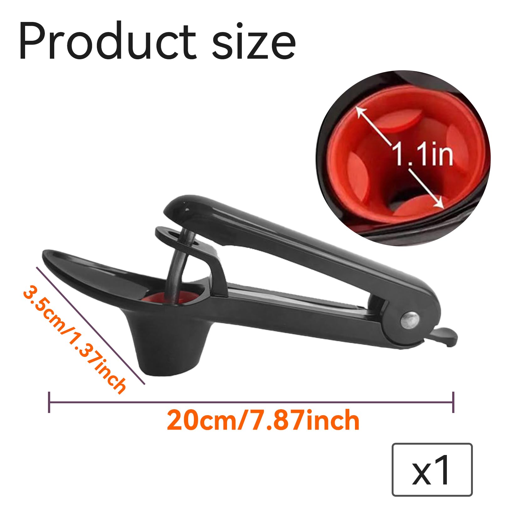 Deshuesador De Cerezas,Acero Inoxidable Con Base De Silicona - Ideal Para Mermeladas Y Repostería - Multifuncional Fácil Limpieza Bonito Uso Seguro,Adecuado Para Deshuesar Cerezas En La Cocina (Negro)