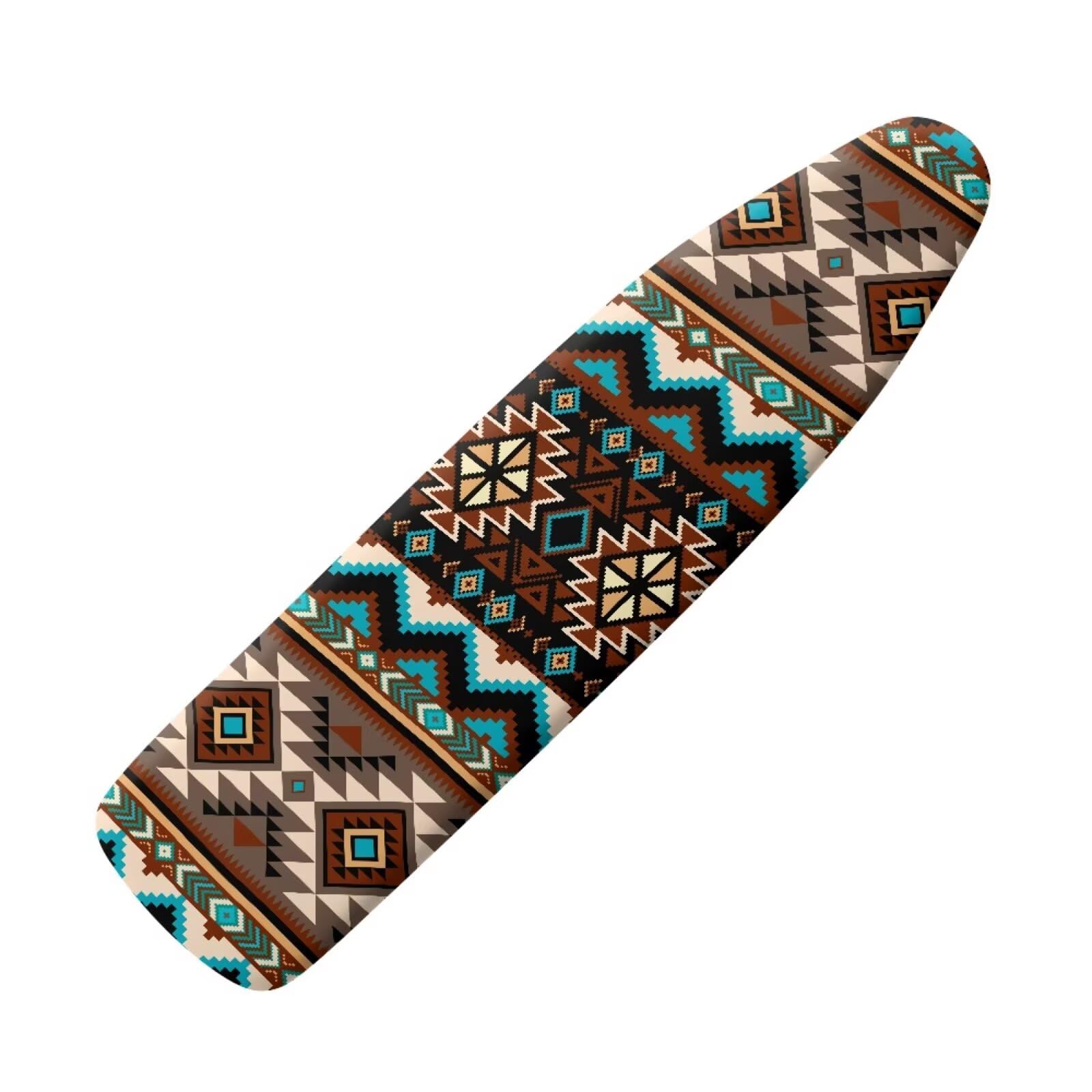Africa Ethnic Pattern Ironing Board Cover Standard Size 15x54 inch, Hook and Loop Easy to Install and Stain Resistant