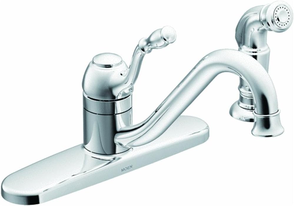 Moen Ca87520 Muirfield 1 Handle Low Arc Kitchen Sink Faucet Chrome Touch On Kitchen Sink Faucets Amazon Com