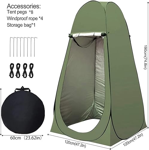 Miniatura 4 de Tienda de campaña para ducha, tienda de campaña de privacidad, cambiador desplegable para inodoro, refugios solares portátiles, vestidor instantáneo