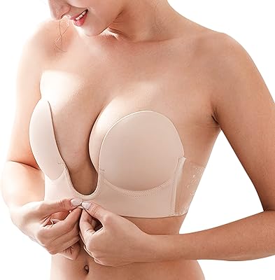 bra for strapless backless dress Strapless Backless Clear Back Bra with Transparent Straps Plus Size main image 1