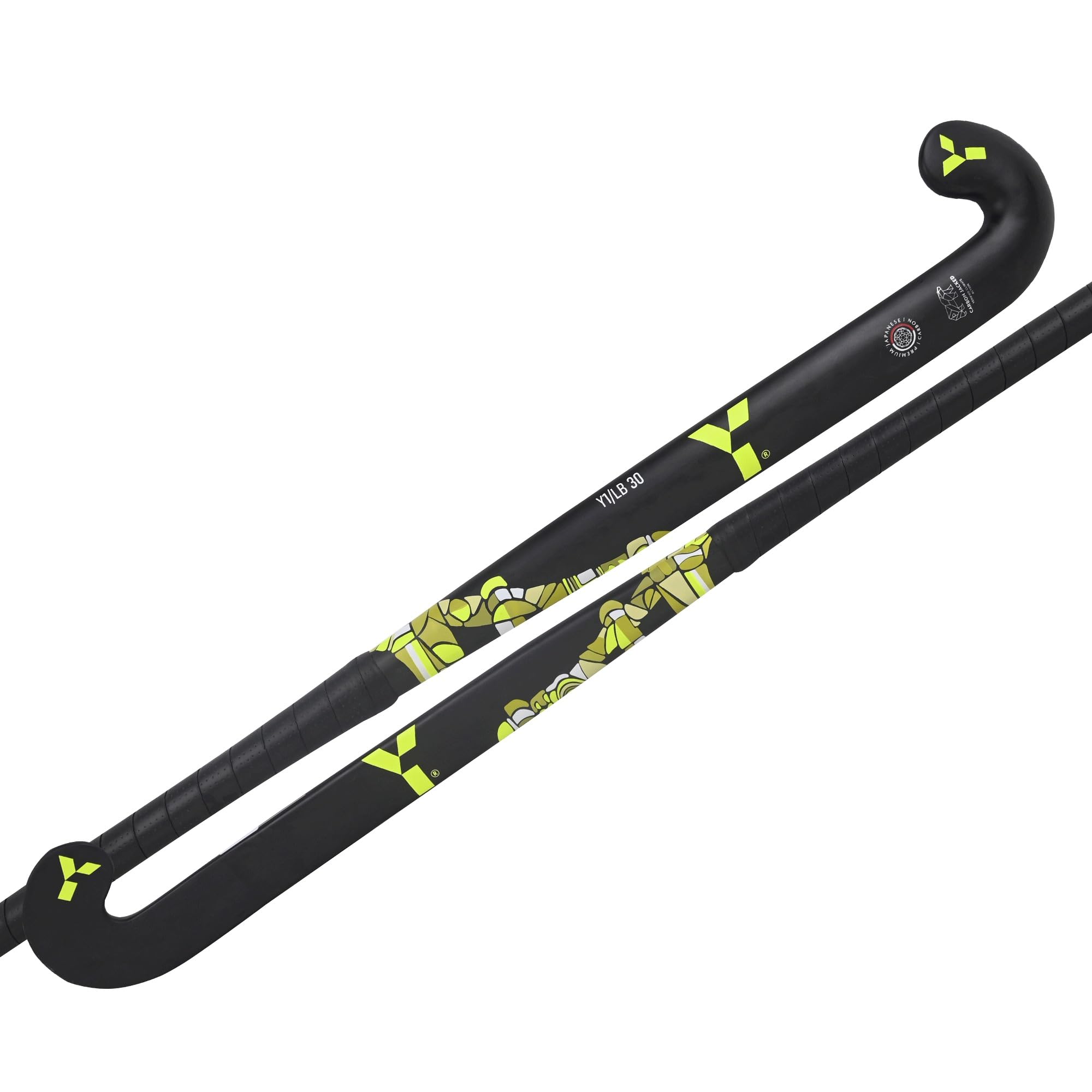 Y 1 Hockey, LB 30, Bastone da Hockey, 30% Carbonio, Bastone da hockey su prato, Attrezzatura sportiva per bambini, Gamma Paris, 35