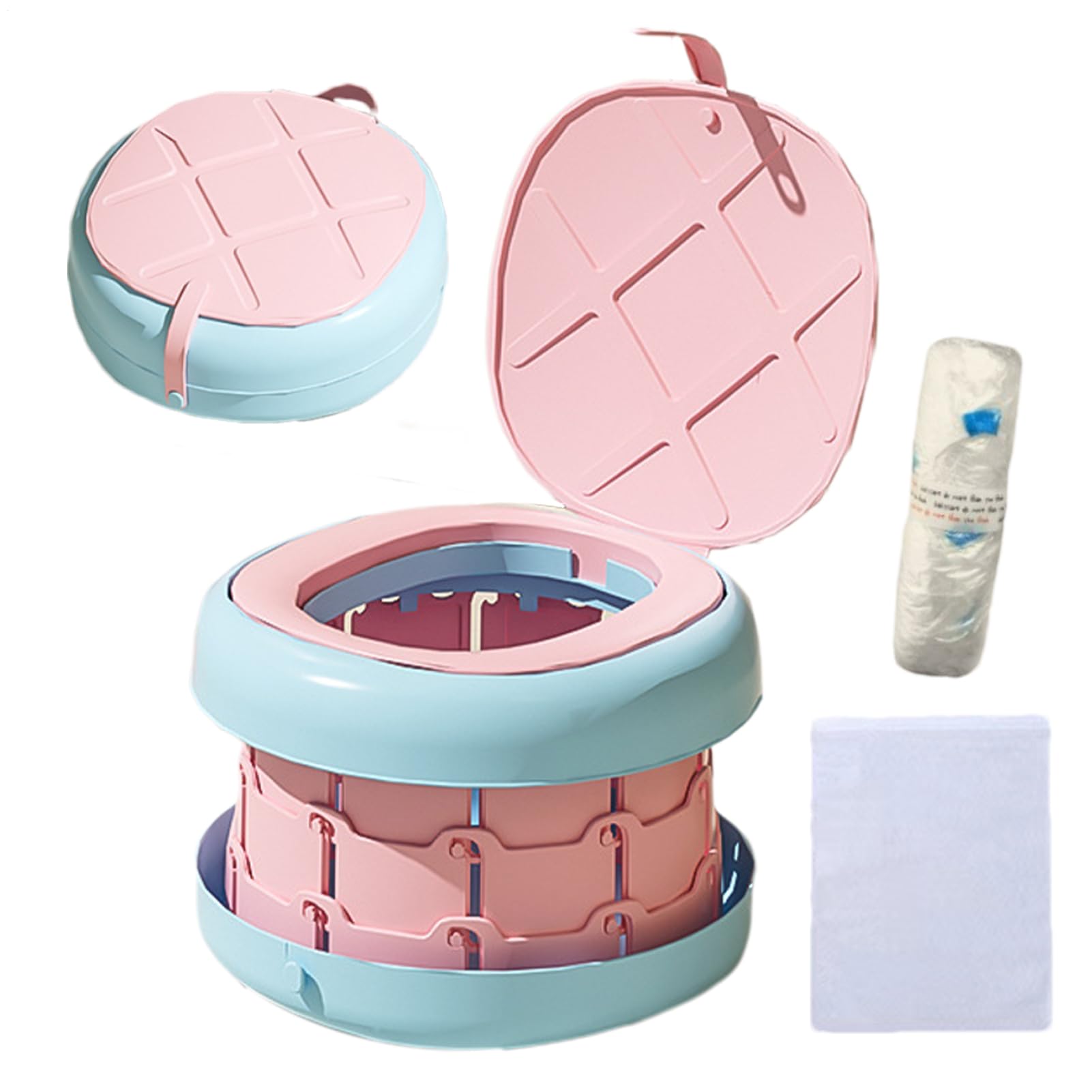 Orinal Portátil Infantil Entrenador Plegable Con Protector Contra