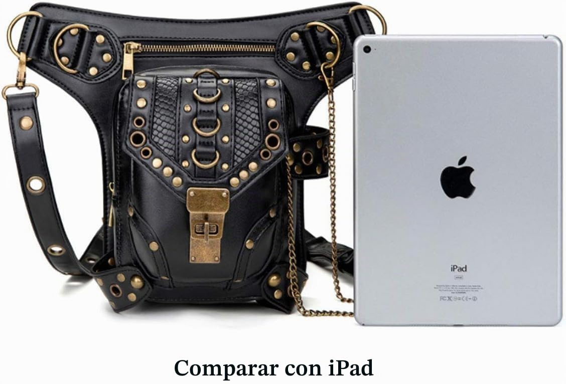 Nuevas Mujeres Hombres Piel Steampunk Punk Bolso De Hombro Vintage Paquetes De Cintura Pierna Bolsas, CFB002