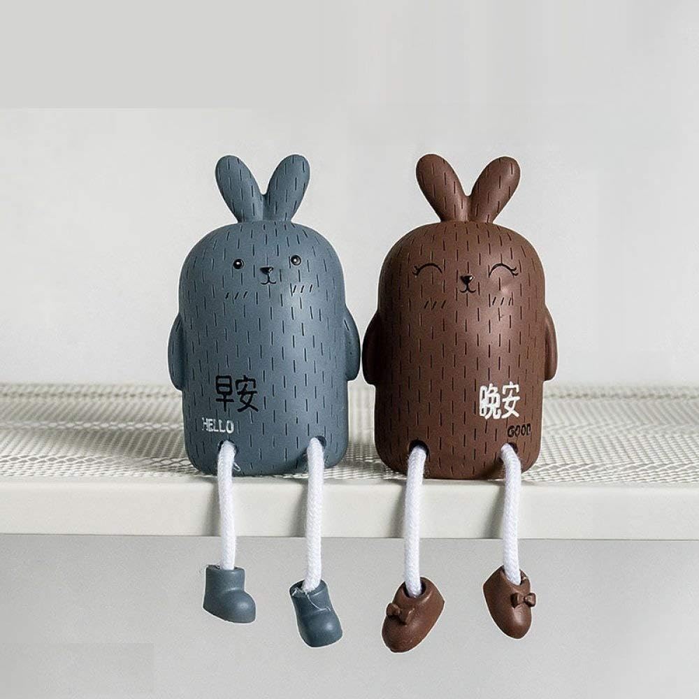 Statue lapin couple en résine cadeau d'art créatif pour famille et collectionneurs