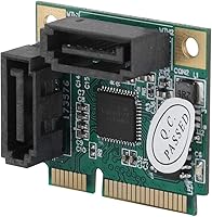 Vista 1 de Mini 2 puertos PCI-E PCI a SATA 3.0 6Gbps convertidor tarjeta de expansión de disco duro
