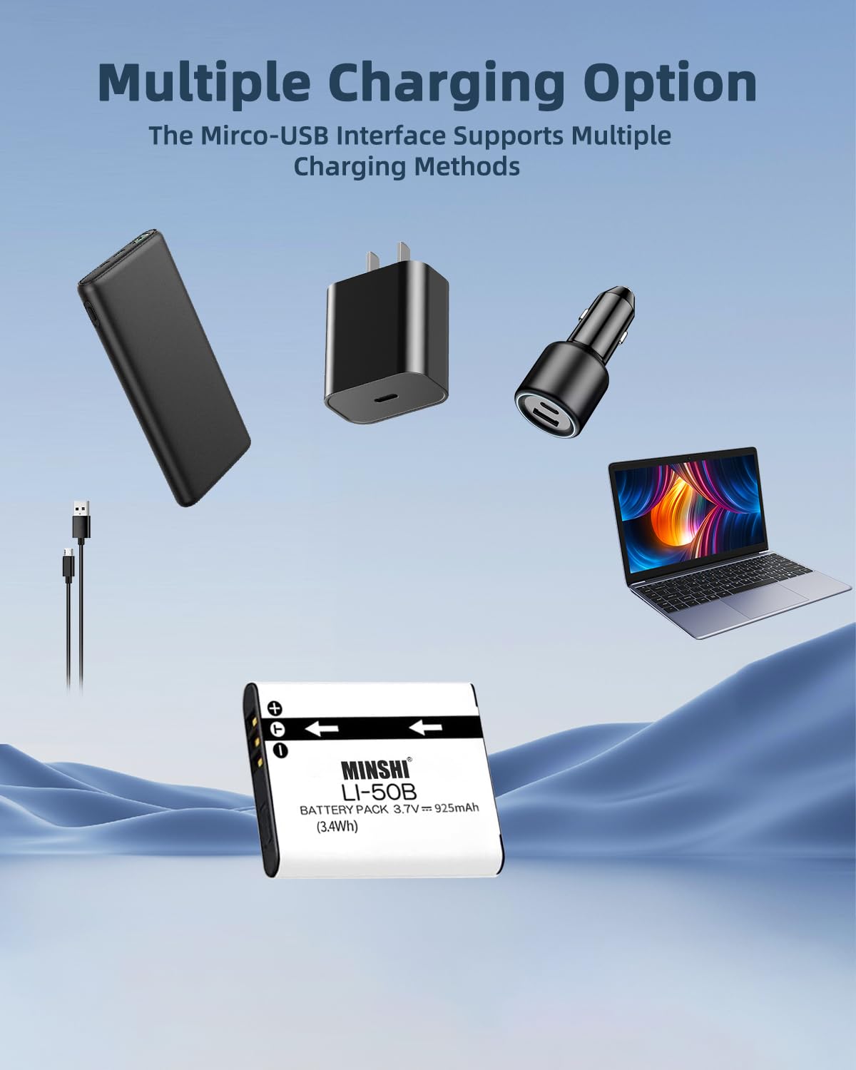 DSTE Confezione Da 2 Batterie E Caricabatterie Micro USB - Foto 8