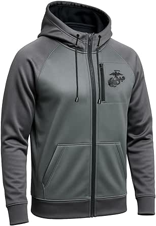 Malham USA Officially Licensed USMC Full-Zip Two-Tone Hoodie