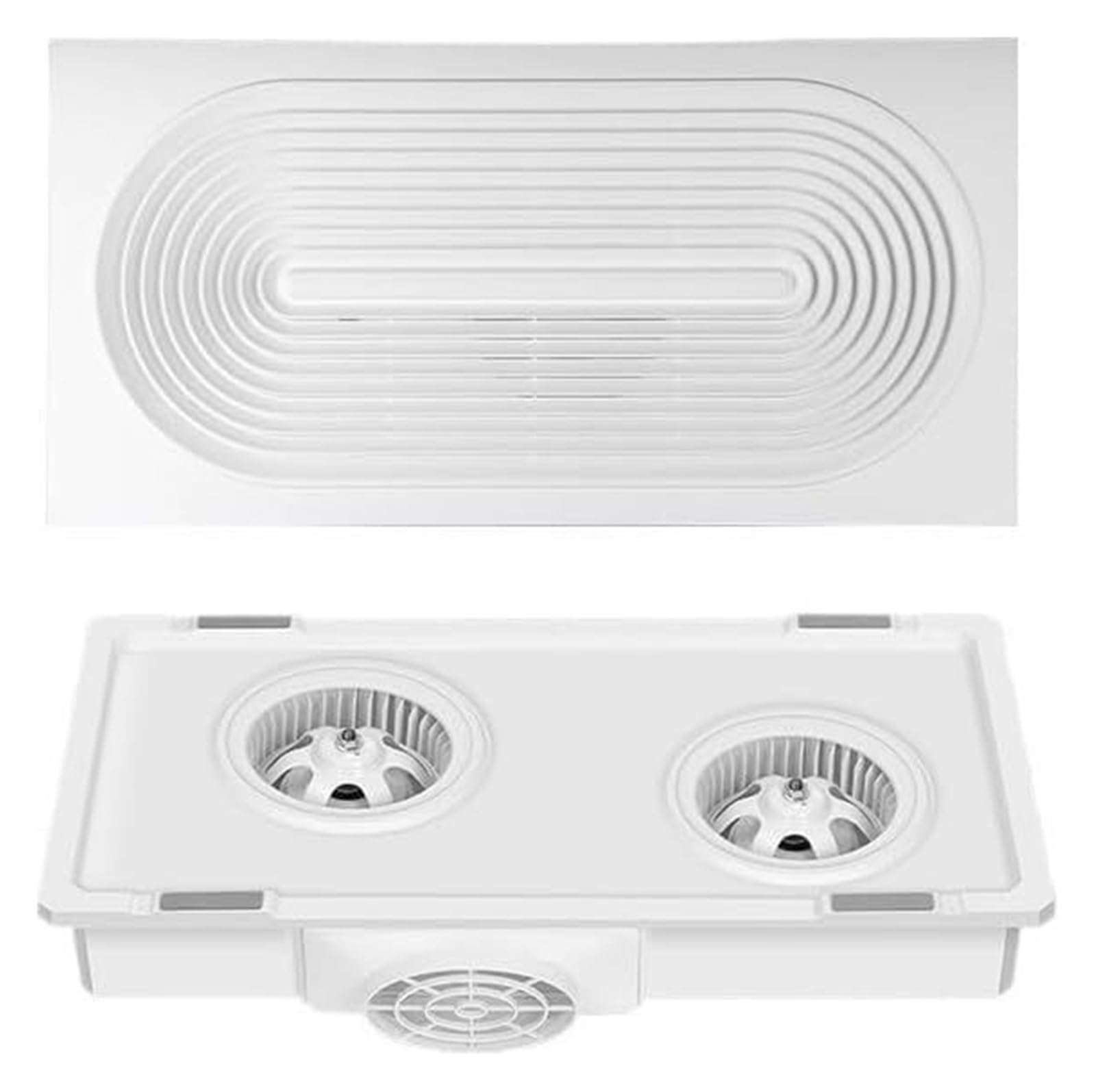 Ventilador de ventilación de baño con motor dual de 160W y sistema de extracción para el hogar