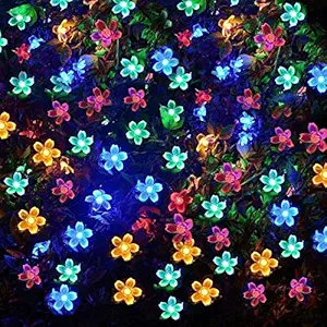 X4CART Blossom Silicone Flower Fairy String Lights, 14 LED 3 Meter Series Lights for Festival Home Decoration, Indoor Outdoor Decoration in Wedding, Party (Multicolor, Pack of 1)(Made in India)