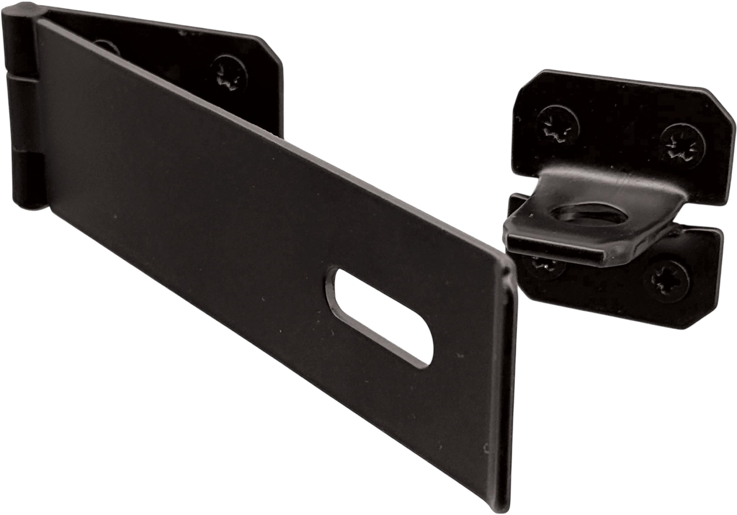 IRONTITE® Hasp and Staple Heavy Duty | Shed Door Lock and Gate Lock | Used with Padlock | Complete with Matching Screws | Interior Or Exterior Heavy Duty Hasp and Staple.