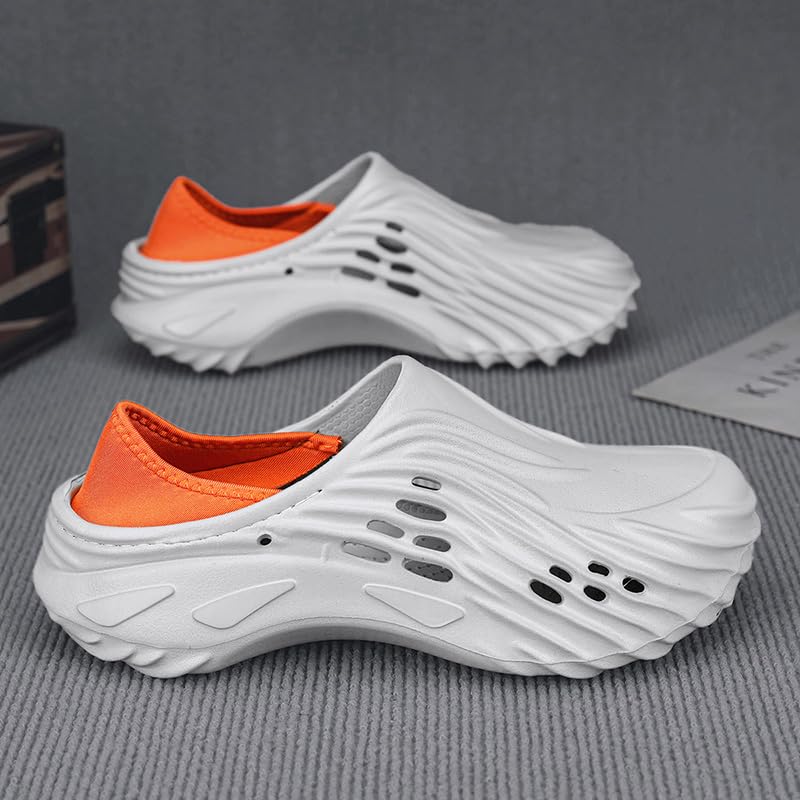 Image of Men's Clogs Garden Shoes Adult Slip On Outdoor Athletic Sports Sandals Summer Water Beach Shoes Casual Slippers Lightweight Breathable Non Slip