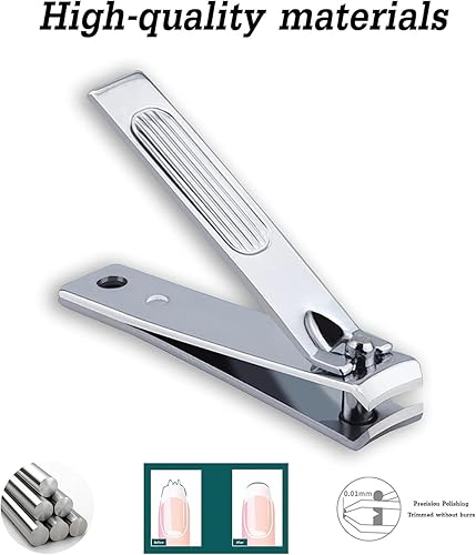 Miniatura 3 de Juego de cortaúñas para mujeres, 6 piezas, cortaúñas, relleno de calcetines de Navidad para adultos (rosa)