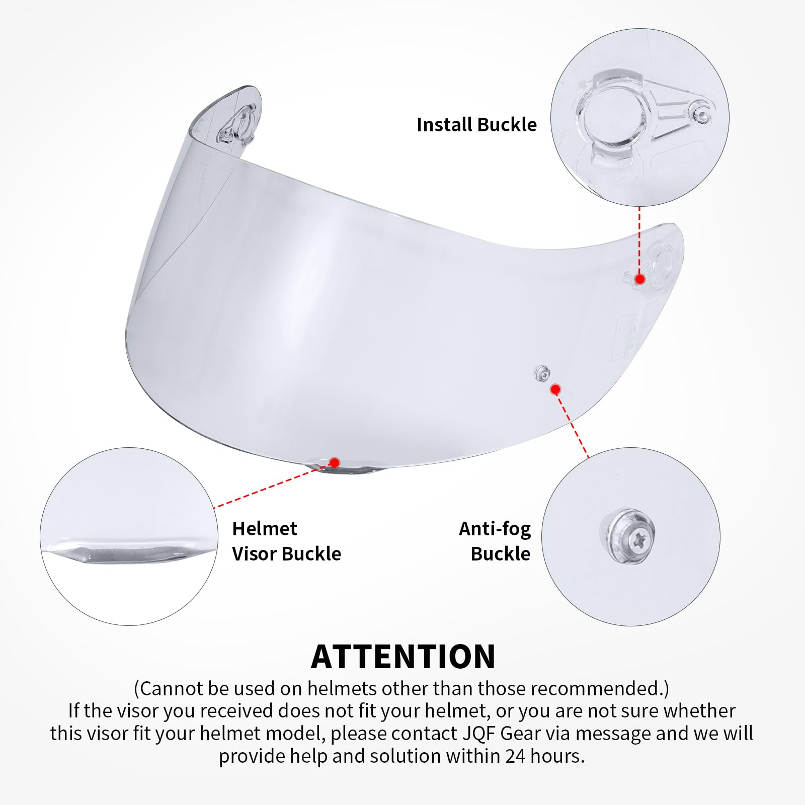 Visera Casco Moto Reemplazo para AGV K1 K3SV K5,Lente de Casco de Protección contra el Viento para Motocicleta,Accesorios para Cascos de Moto(Transparente)