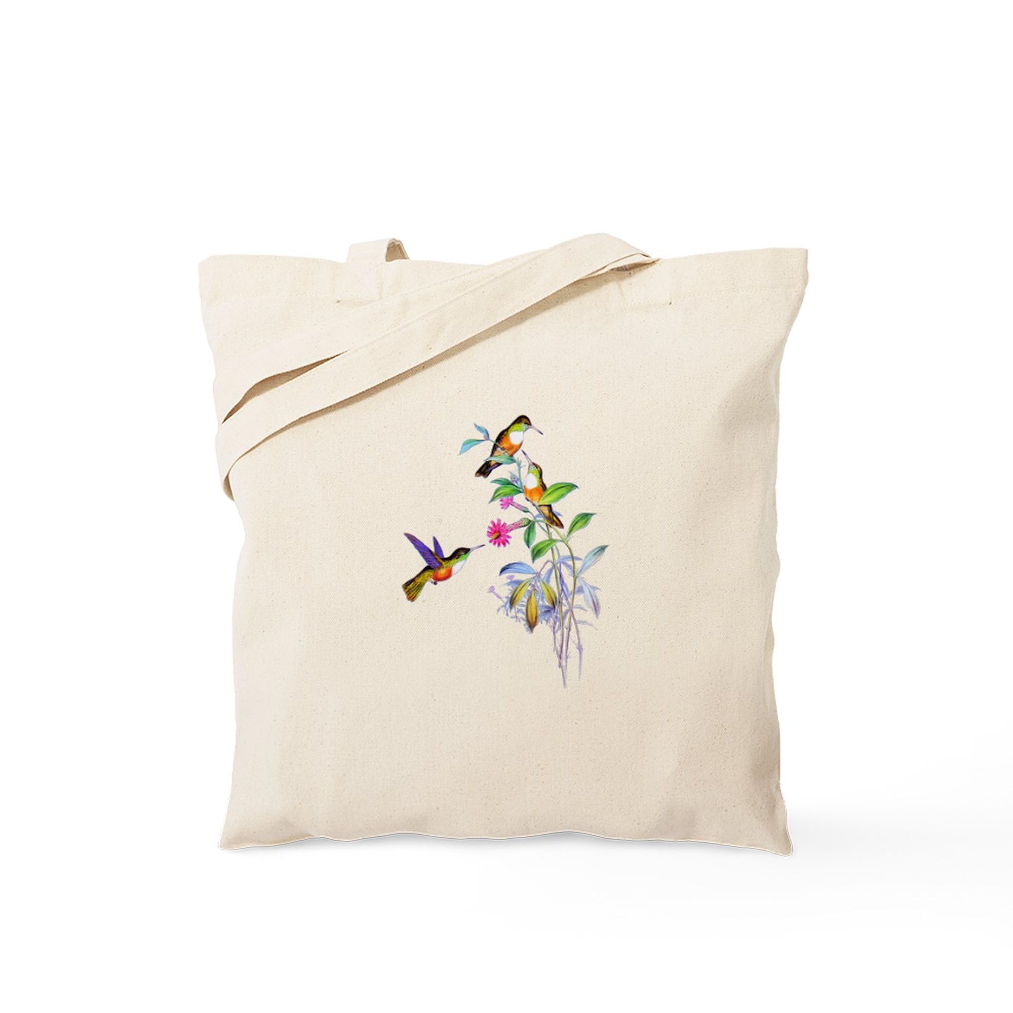 CafePress Hummingbirds Tote Bag Reusable Natural Beige Canvas Shopping Bag