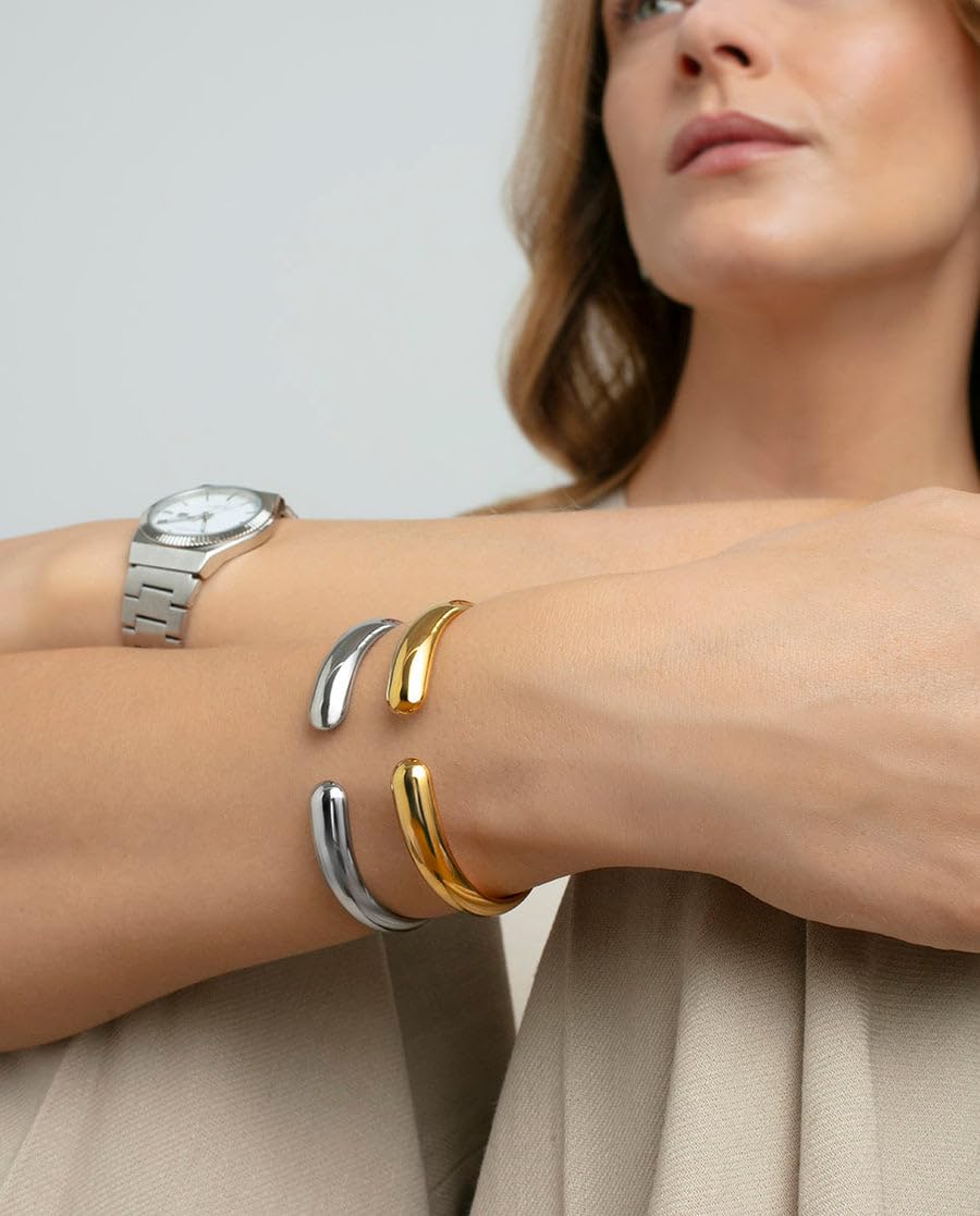 Viceroy Pulsera Rígida Mujer de Acero Inoxidable - 6 cm - 75398P