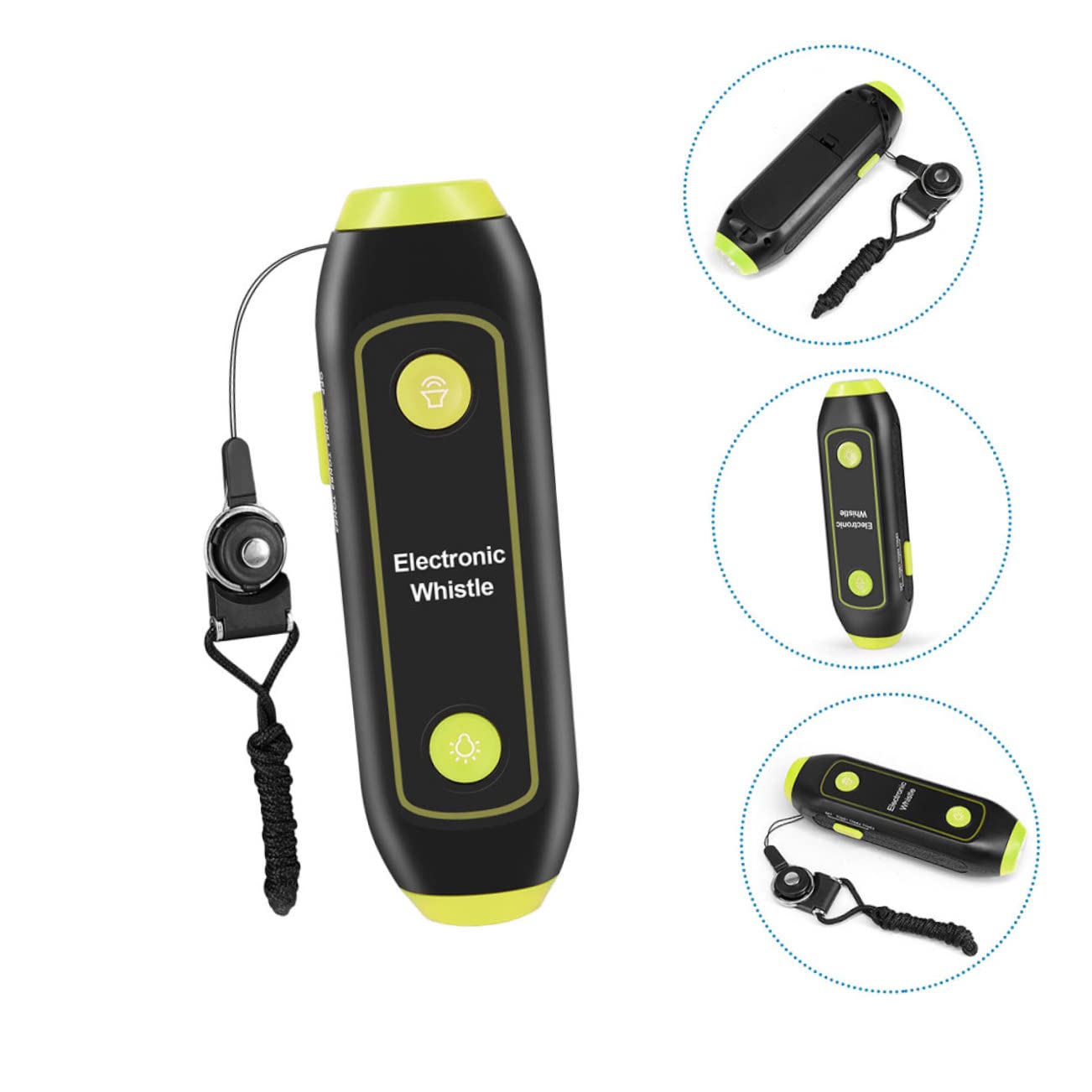 Fischietto Elettronico per Allenatori ad Alto Volume con Laccio | Verde, Abs con Componenti Elettronici e Magnete, Segnale Esterno, Uso Addestramento Pet e Marina