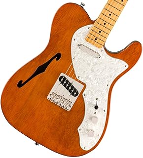Squier Classic Vibe 60s Thinline Telecaster Electric Guitar, with 2-Year Warranty, Natural, Maple Fingerboard