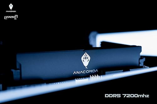 Miniatura 5 de Kingsnake ANACOMDA DDR5 RAM 32 GB (2 x 16 GB) 7200 MHz CL34 288 pines Memoria de escritorio con disipador de calor - Fabricado en Taiwán