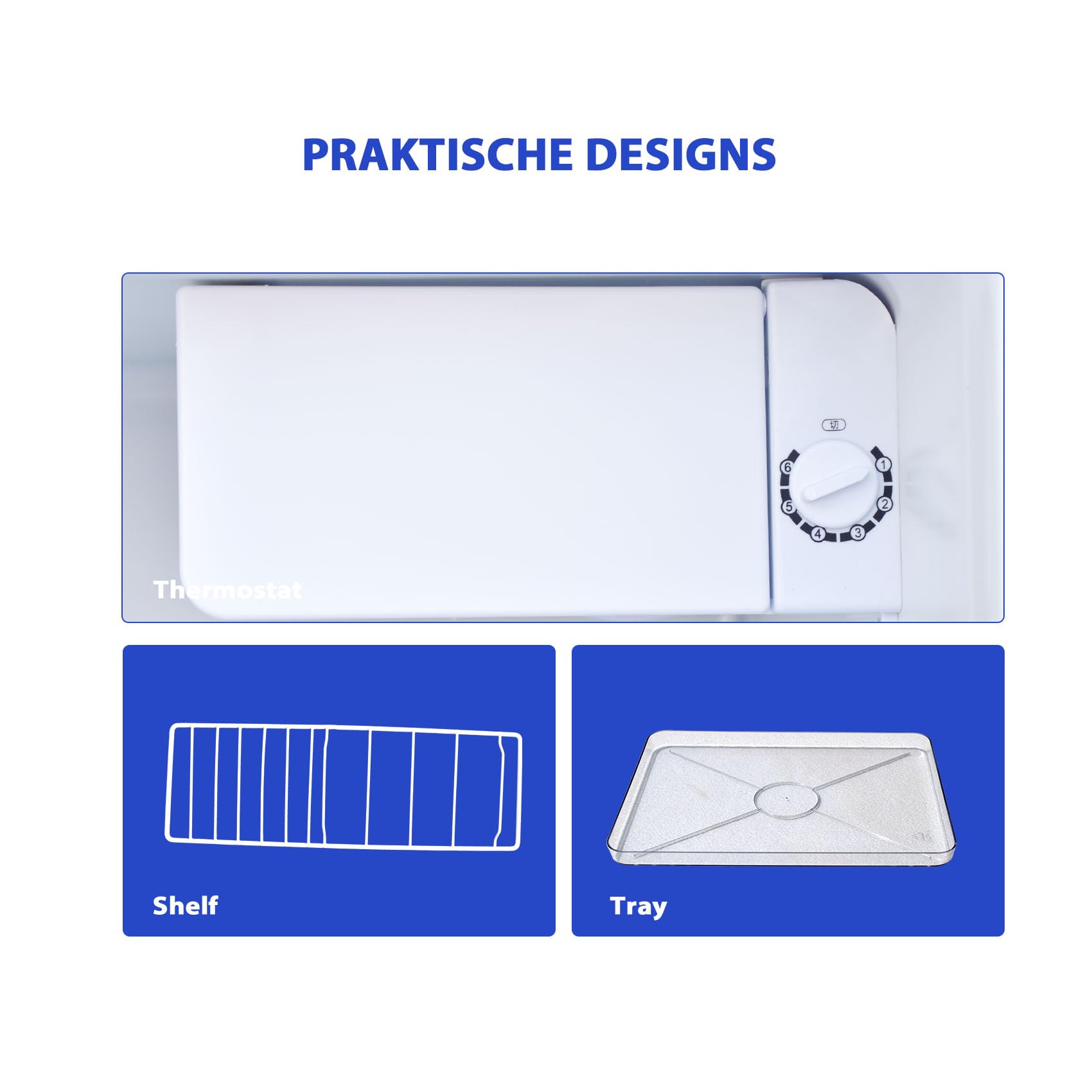 46L Kühlschrank, Mini Kühlschrank, Leise Kühlschrank Klein ohne gefrierfach 220-240V, Minikühlschrank mit Umkehrbare Tür, Minibar für Zimmer, Hotel,Büro,Küche,Wohnungen,39dB,Weiß