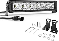 Vista 1 de Autofeel Barra de luz LED de 14 pulgadas, 60 W, 6300 lm, luces LED antiniebla para conducción todoterreno con luz de circulación diurna