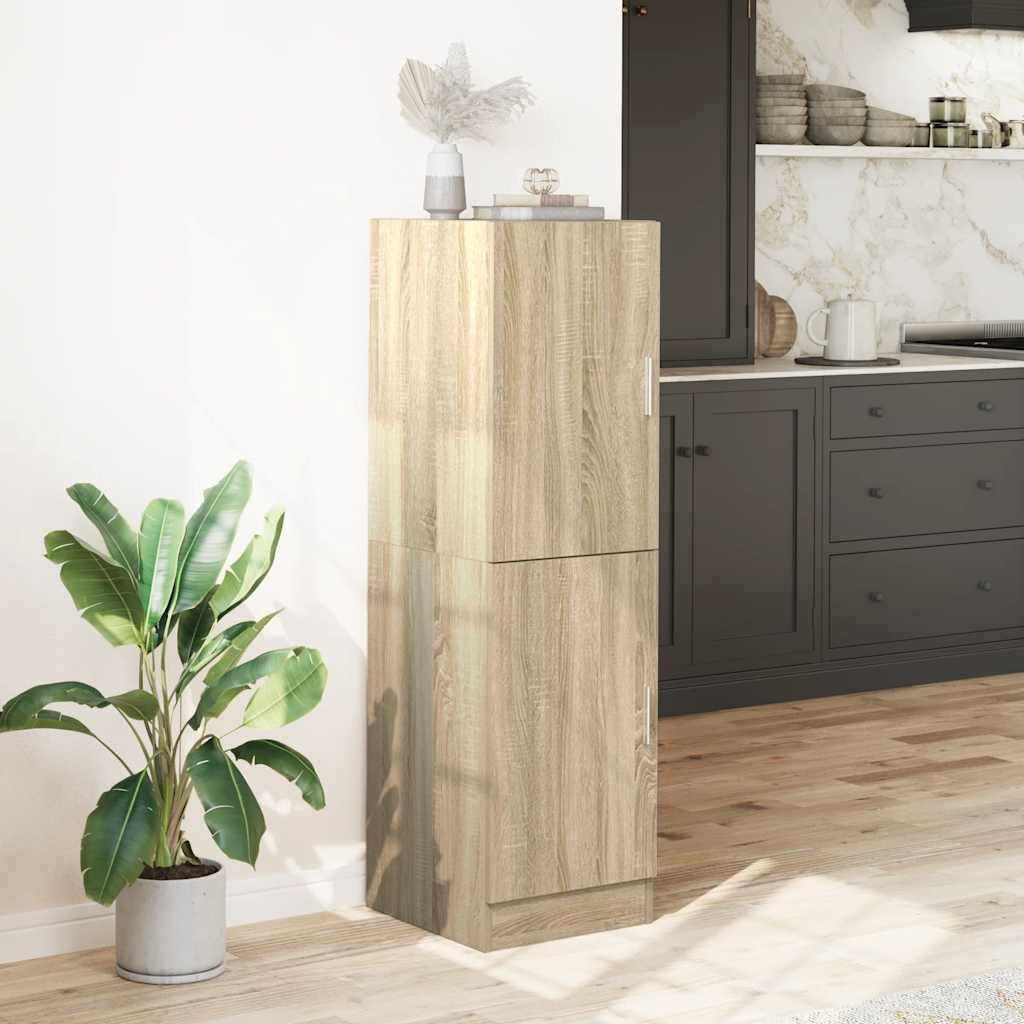 vidaXL Küchenschrank Sonoma-Eiche 38x41,5x131,5 cm Holzwerkstoff, Schrank, Küchenzeile, Beistellschrank, Vorratsschrank, Geschirrschrank, Sideboard