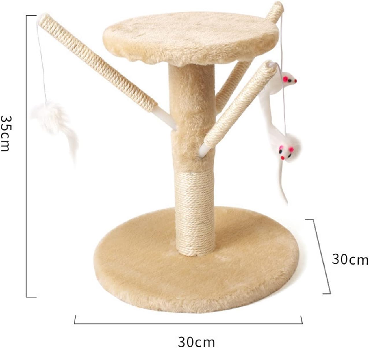 GLigeT Cat Climbing Tower Cat Climbing Frame, cat Scratching Post, cat Tree, cat Climbing Post, cat Toy, cat Shelf, cat Jumping Platform, cat Toy Cat Climbing Frame(Gris)