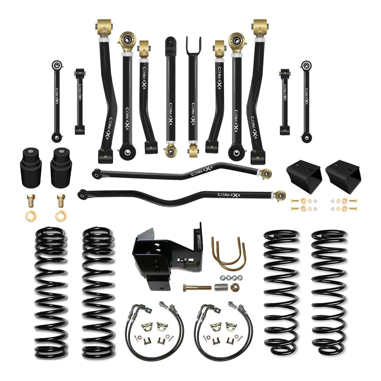 CORE 4X4 - Wrangler JK/JKU Camp Series Lift Kit - Compatible with Jeep Wrangler JK/JKU 07-18
