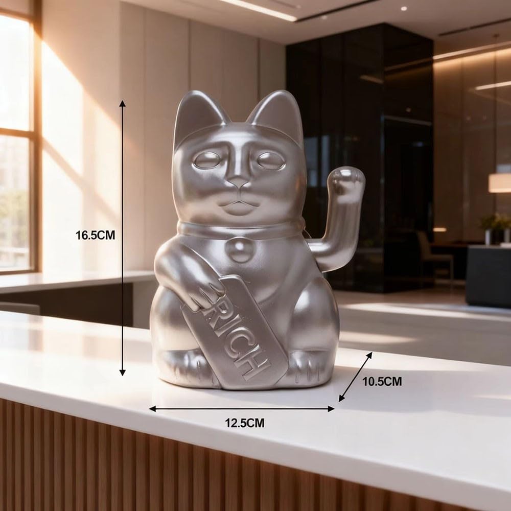 Statua Del Gatto Fortunato Che Saluta Il Gatto Che Fa Cenno Alla Fortuna
