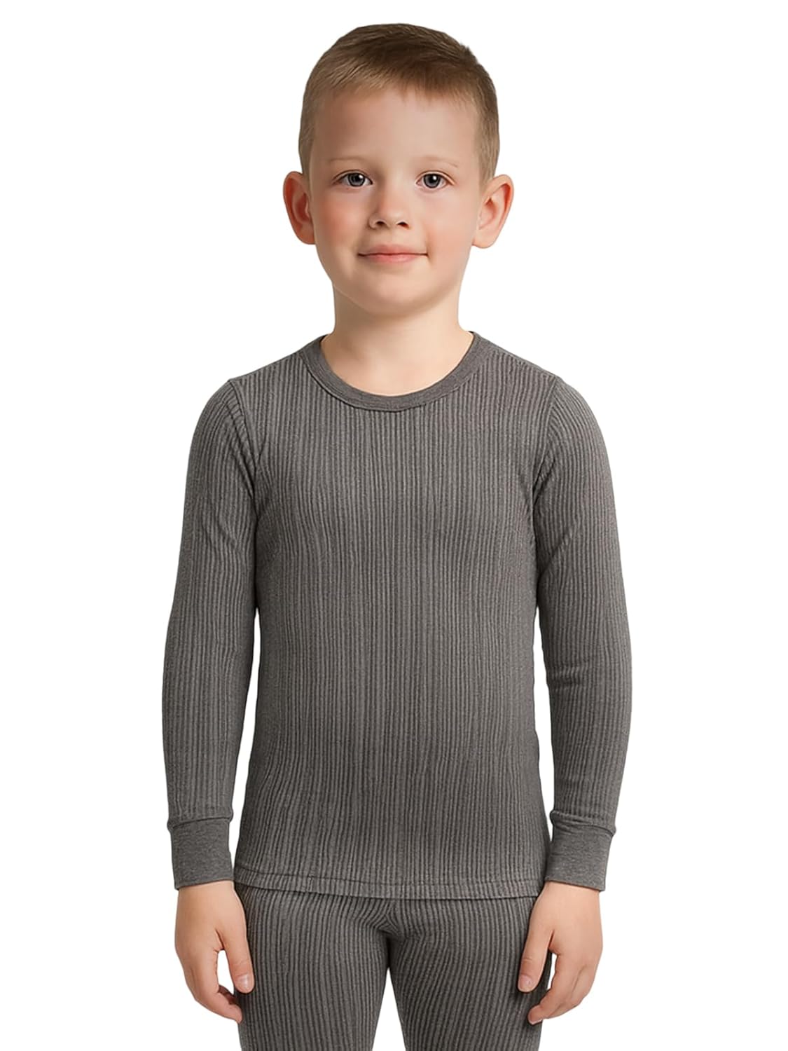 Lux Cozi HEATEK Boy’s Charcoal Melange Full Sleeves Round Neck Thermal Top |Style – 333| Pack of 1 Lux Cozi HEATEK Boy’s Charcoal Melange Full Sleeves Round Neck Thermal Top |Style – 333| Pack of 1