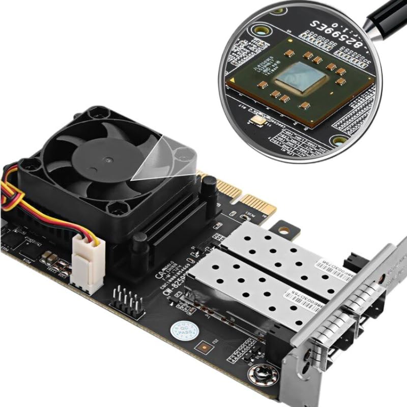 Amazon | HKUXZR 8259 ESV 1.0 10 Gb SFP+PPCI-E NIC、Intel 82599 ES