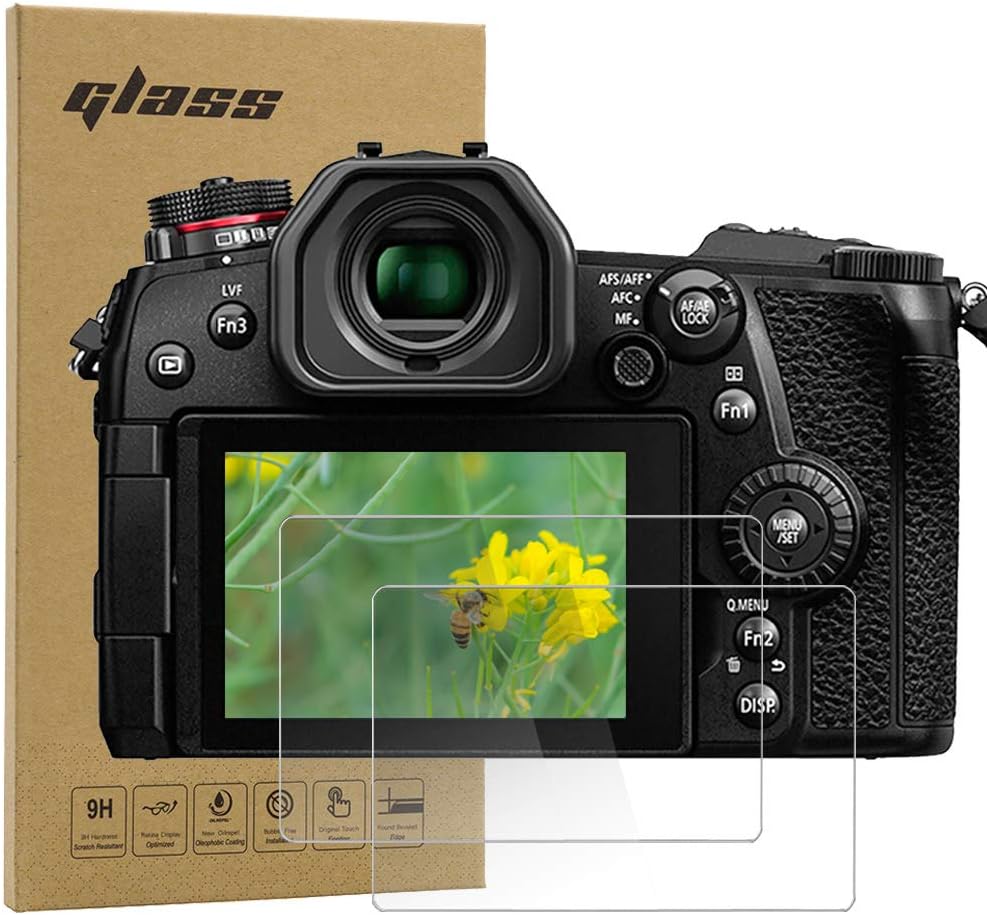 Tempered Glass Screen Protector for Panasonic Lumix DC-G9 G8 G7 G7 Mark II/DMC-GX7 Mark II GX7 III / GX9 GX8 LX10 LX9 FZ300 FZH1 / Ricoh GR III (2 Pack) | Tempered Glass Camera Protection Film for Lumix G7II GX7 Mark II III FZH1 Lx9 Ricoh GRIII