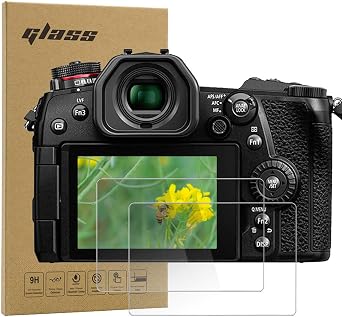 Tempered Glass Screen Protector for Panasonic Lumix DC-G9 G8 G7 G7 Mark II/DMC-GX7 Mark II GX7 III / GX9 GX8 LX10 LX9 FZ300 FZH1 / Ricoh GR III 2 Pack