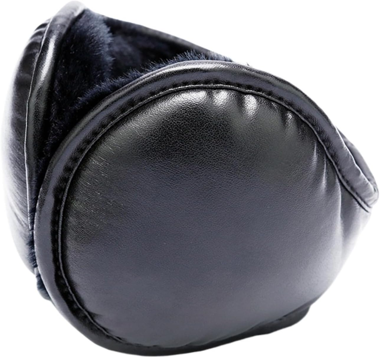 Men Winter Earmuffs Mens Foldable Leather Earmuffs Winter Outdoor for Cold Weather for Outdoor Cycling Running