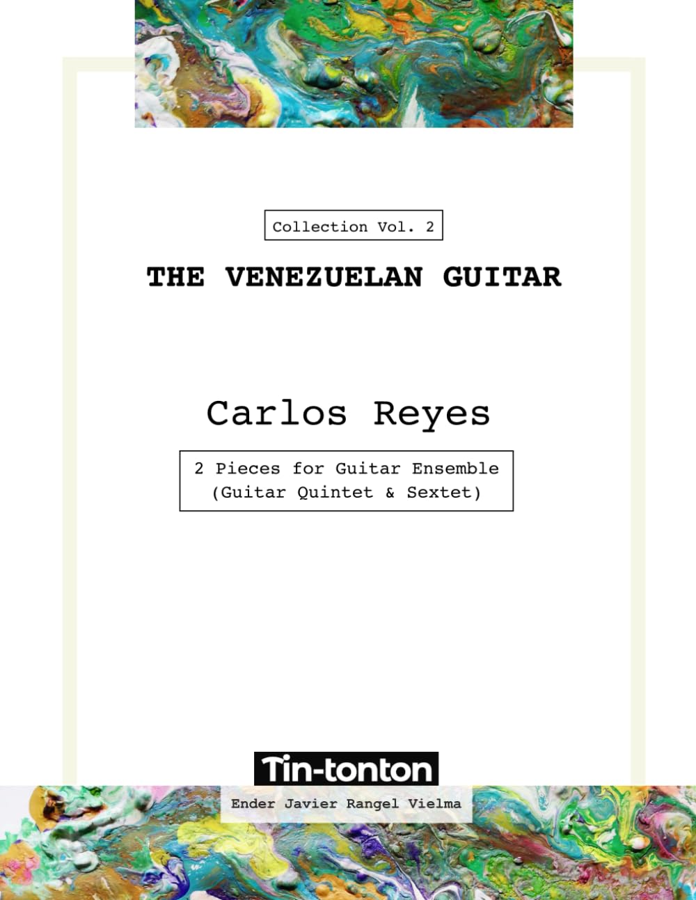 Partition THE VENEZUELAN GUITAR Carlos Reyes duo quintet sextet guitare classique