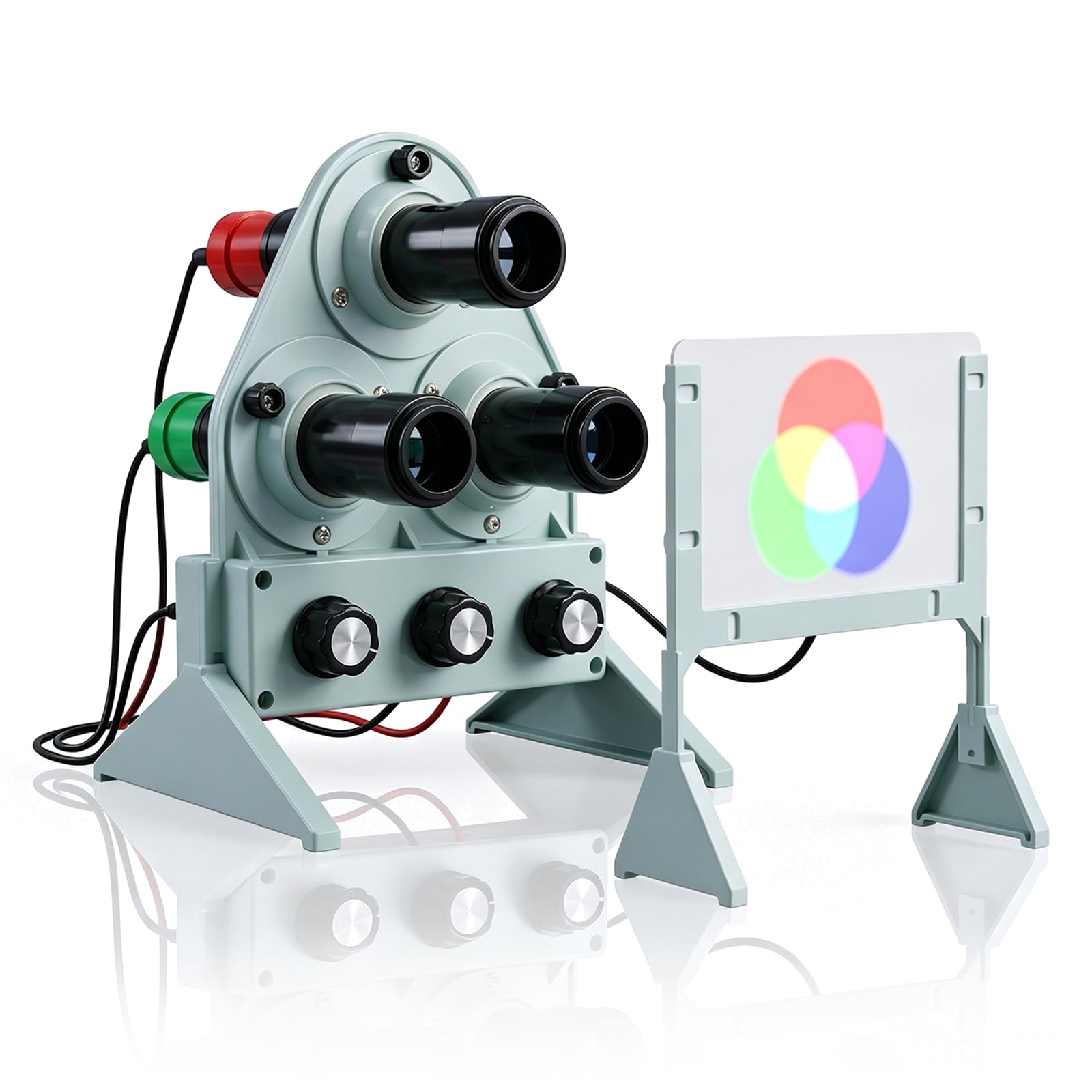 XDTKJDZ Light's Three Primary Color Synthesis Experiment Device, Rgb Light Color Synthesis Demonstrator, With Adjustable Brightness, Beam Angle And Light Direction, For Physics Labs Classrooms