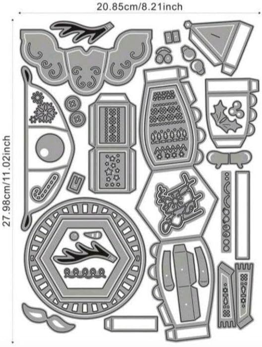 3way クリスマスのカッティングダイ