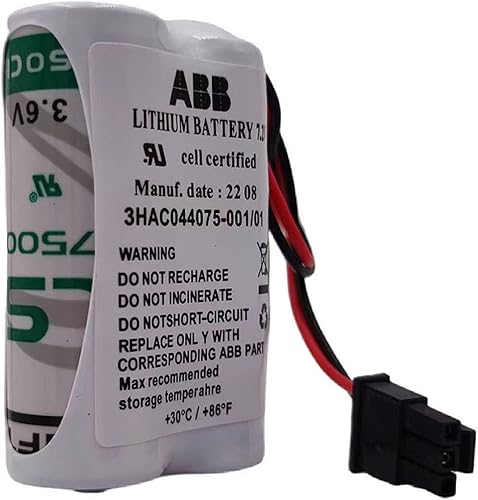 Miniatura 8 de 3HAC044075-00101 7.2V SMB Batería para ABB Robot CPU ABBTA521 ABB3HAC16831-1