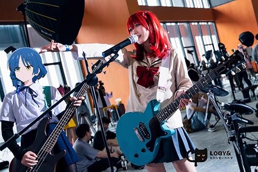 【ぼっち・ざ・ろっく！】ギター 後藤ひとり 肩掛けベルト＆ケース付き コスプレ ぼっち・ざ・ろっく！】ギター 後藤ひとり 肩掛けベルト＆ケース