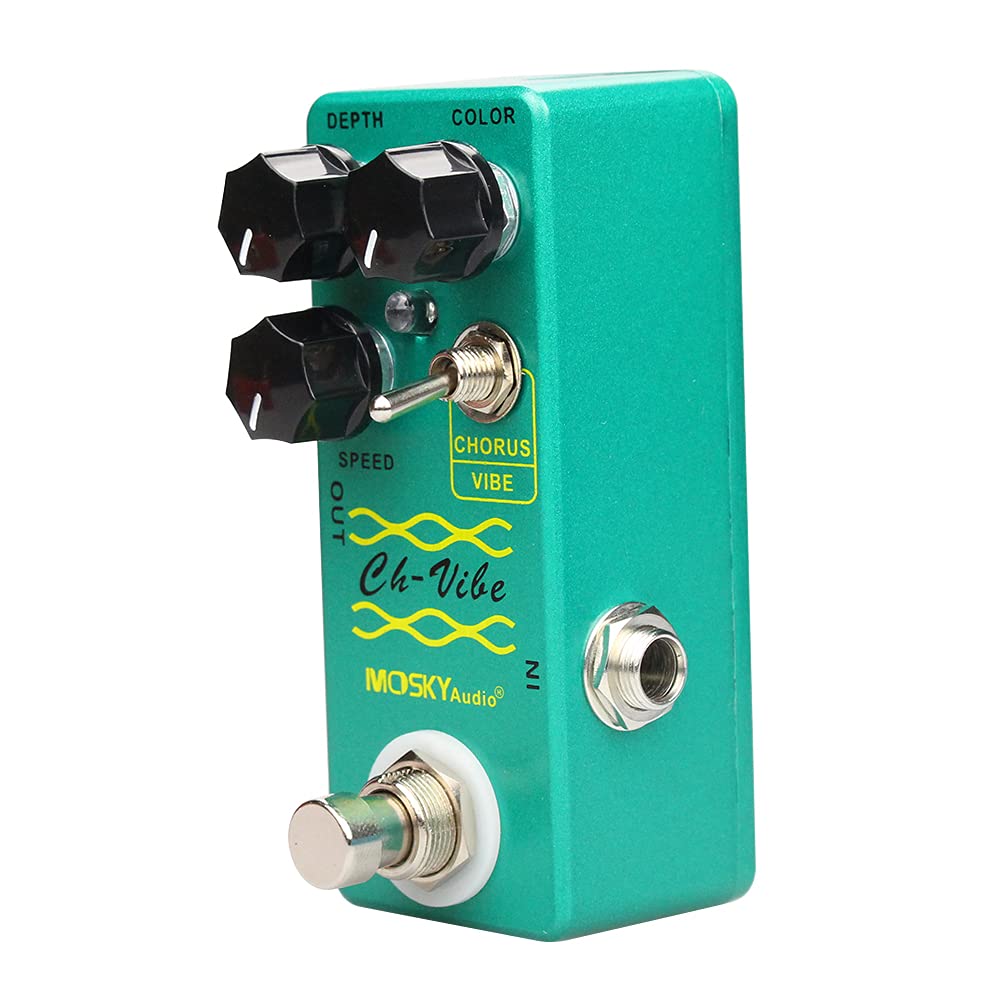 Mosky CH-VIBE - Pedale Chorus/Vibrato stile vintage, verde