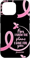 Vista 19 de Breast Cancer Gifts Women Mom Jeremiah 29 11 Butterfly Phone Case for iPhone 17