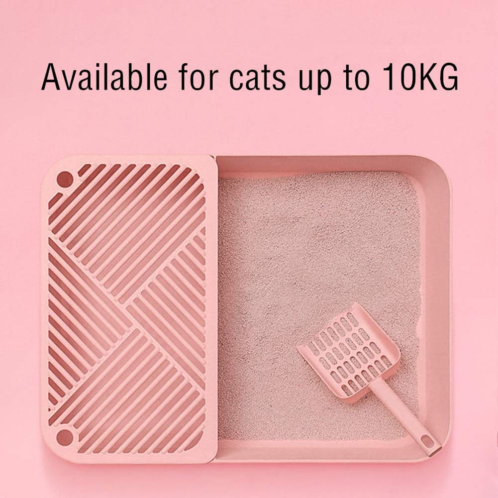 Lettiera per Gatti Autopulenti Chiusa Totalmente Cat Igienici Super Toilette per Gatti Facile da Pulire e Deodorante Anti-Spruzzi Adatto a Gatti Domestici Jumbo Large Space,Bianca