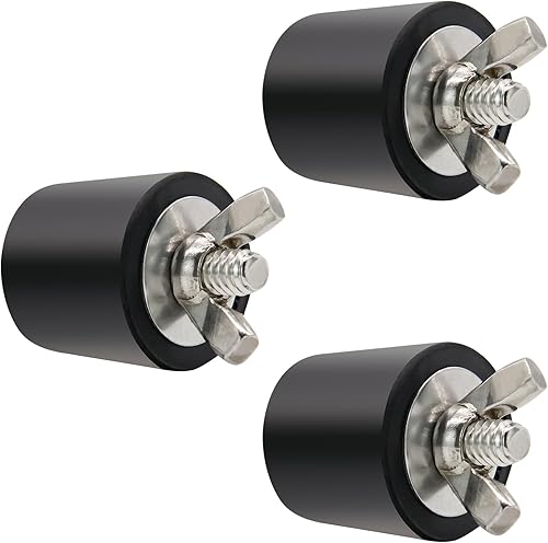 Tapón de goma para invernadero de piscina de 1 pulgada compatible con tubería de 0.85 a 1 pulgada, enchufe antiexpansión con tornillos de acero