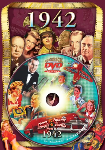 1942 Flickback DVD Greeting Card: Perfect Birthday or Wedding Anniverary Gift, Two-in-One