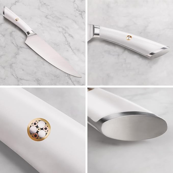 Set Cuchillos Cocina 3 Piezas Acero Inoxidable Forjado miniatura 4