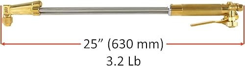 Miniatura 2 de SÜA - Antorcha de corte de 25 pulgadas + reguladores + punta + pararrayos + manguera de 50 pies